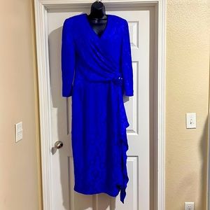 A J Bari long Silk dress